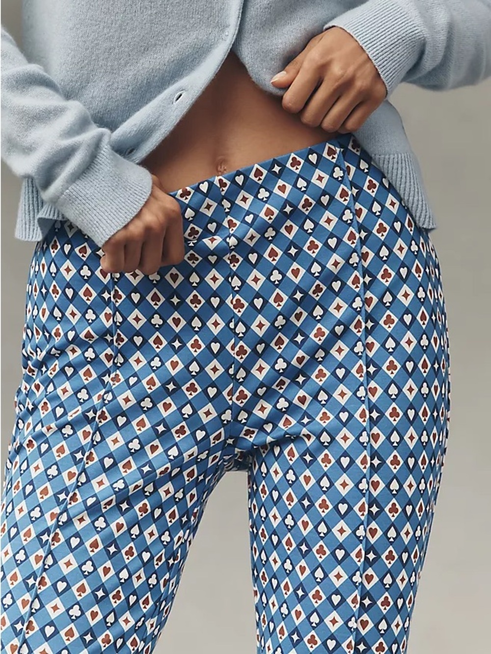 Anthropologie Maeve The Poppy Kick Flare Pull-On Pants, Size L - Picture 3 of 14